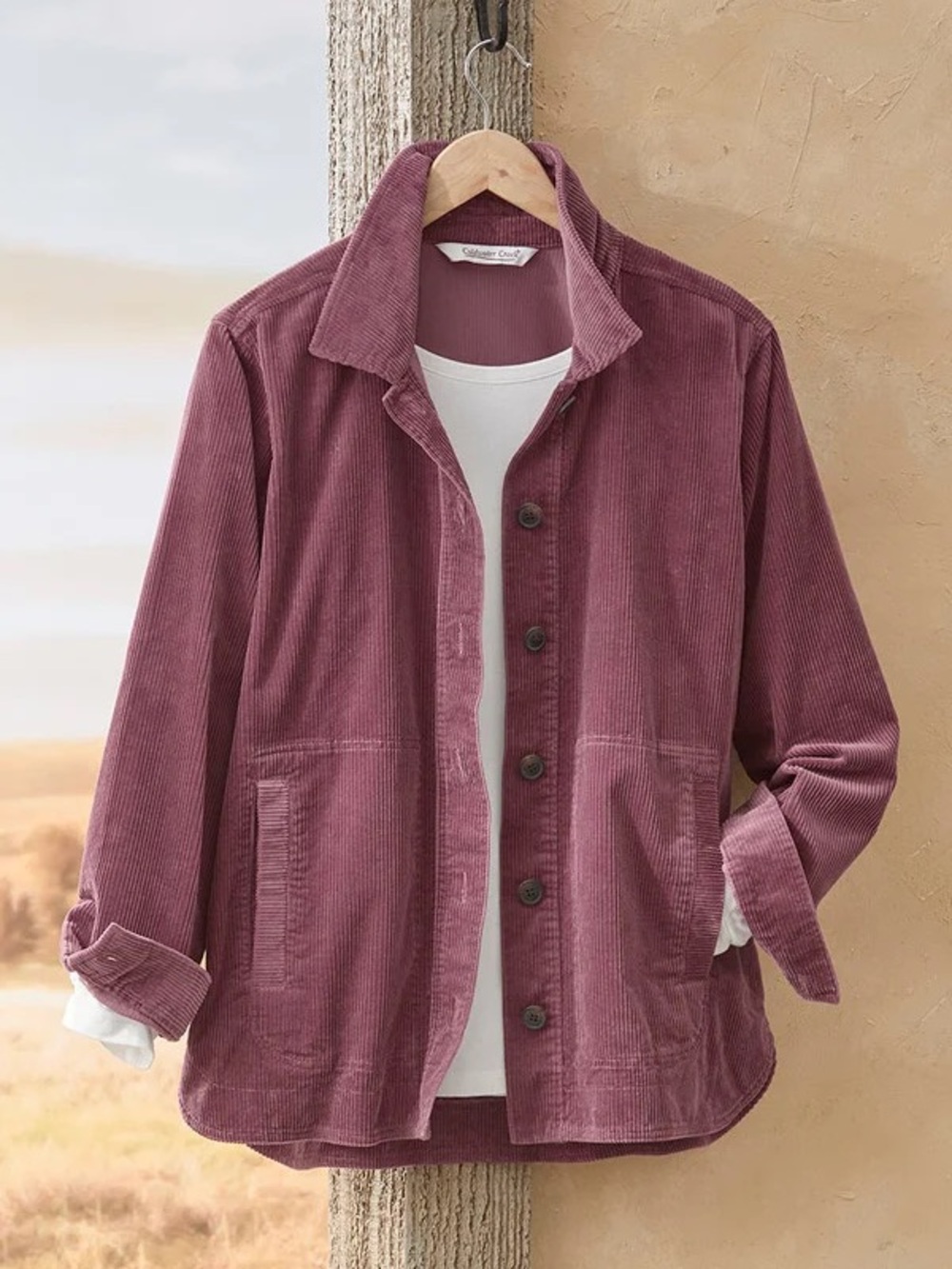 Coldwater Creek Braeburn Corduroy Shirt/Jacket Sz L - Picture 2 of 7
